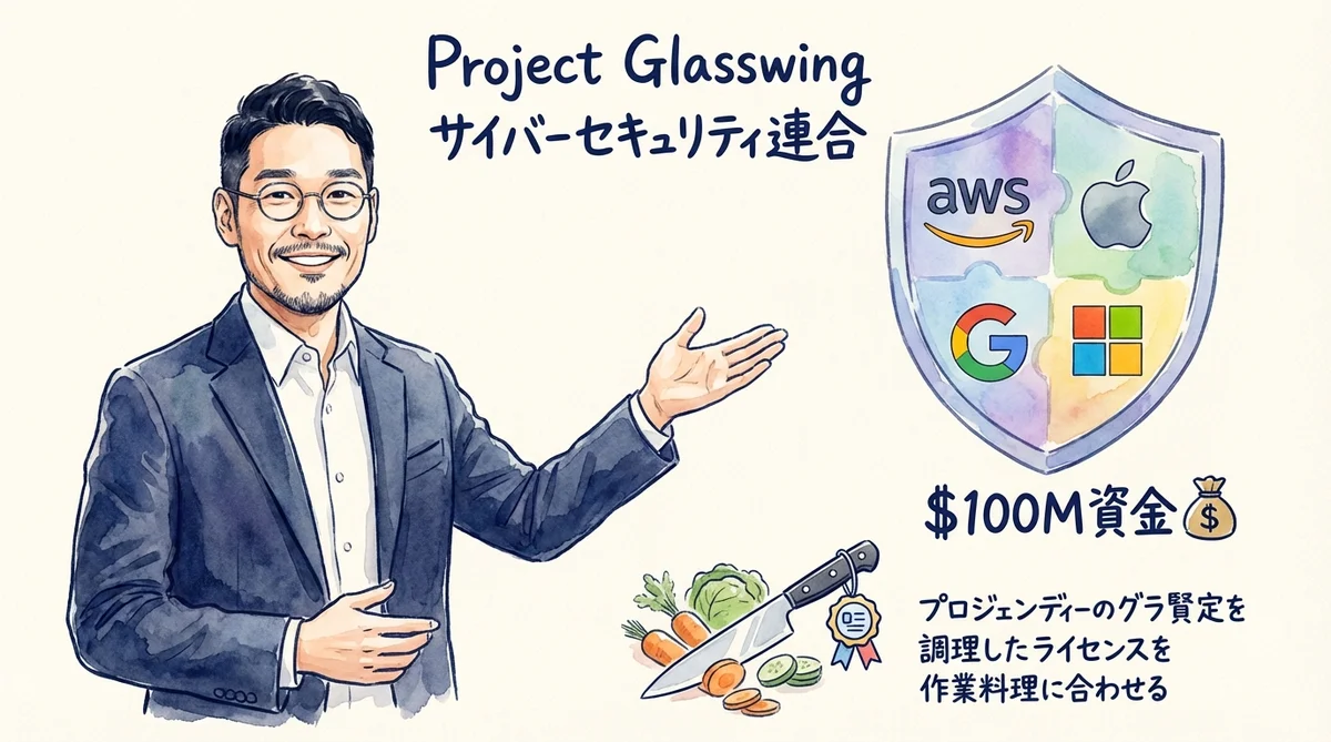 Project Glasswing Anthropic グラレコ図解