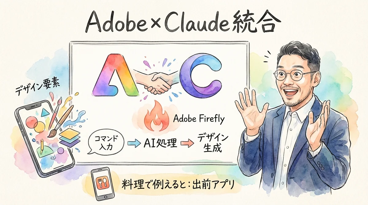 Adobe×Claude統合の図解グラレコ