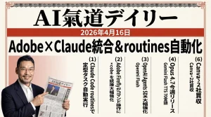 AIニュース2026年4月16日号 新聞風メイン画像
