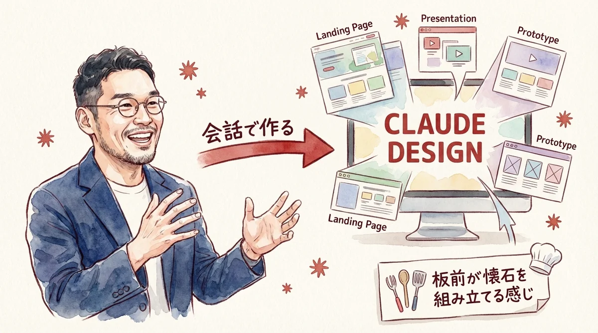 Claude Design登場 — 文字だけでLP・スライド・プロトタイプを即生成