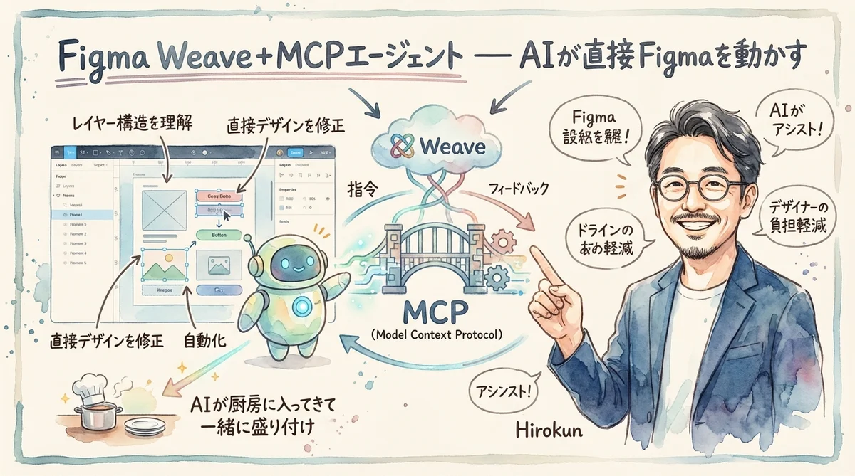 Figma Weave+MCPエージェント — AIが直接Figmaを動かす