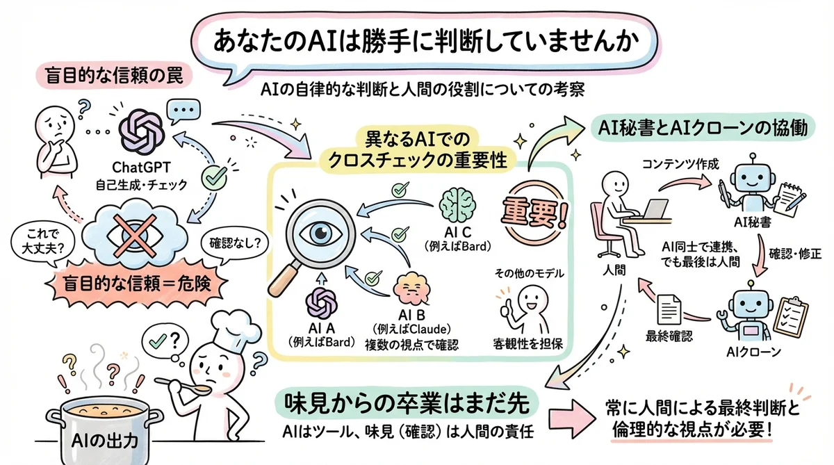 あなたのAIは勝手に判断していませんか グラレコ図解