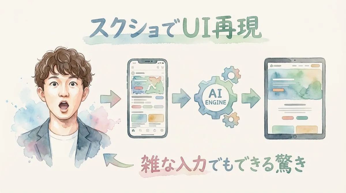 スクリーンショット1枚でUIが再現できる驚き グラレコ