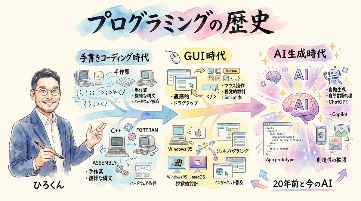 20年前のプログラミングと今のAI――技術進化の体感 グラレコ