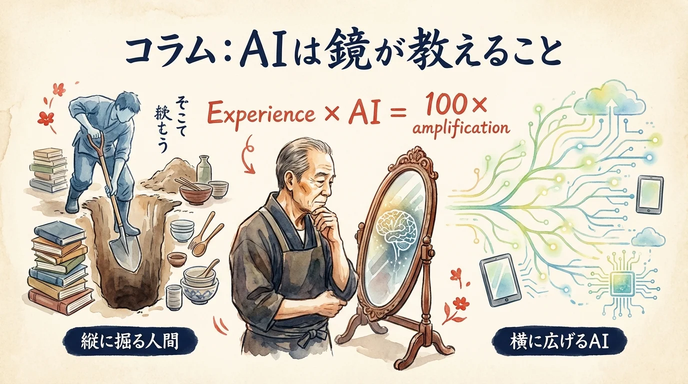 ひろくんコラム図解 AIは鏡