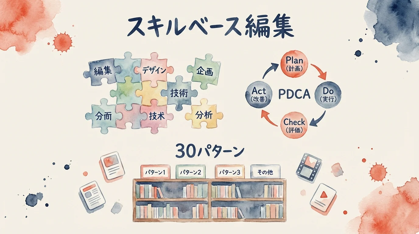 スキルベース編集の革命 図解グラレコ