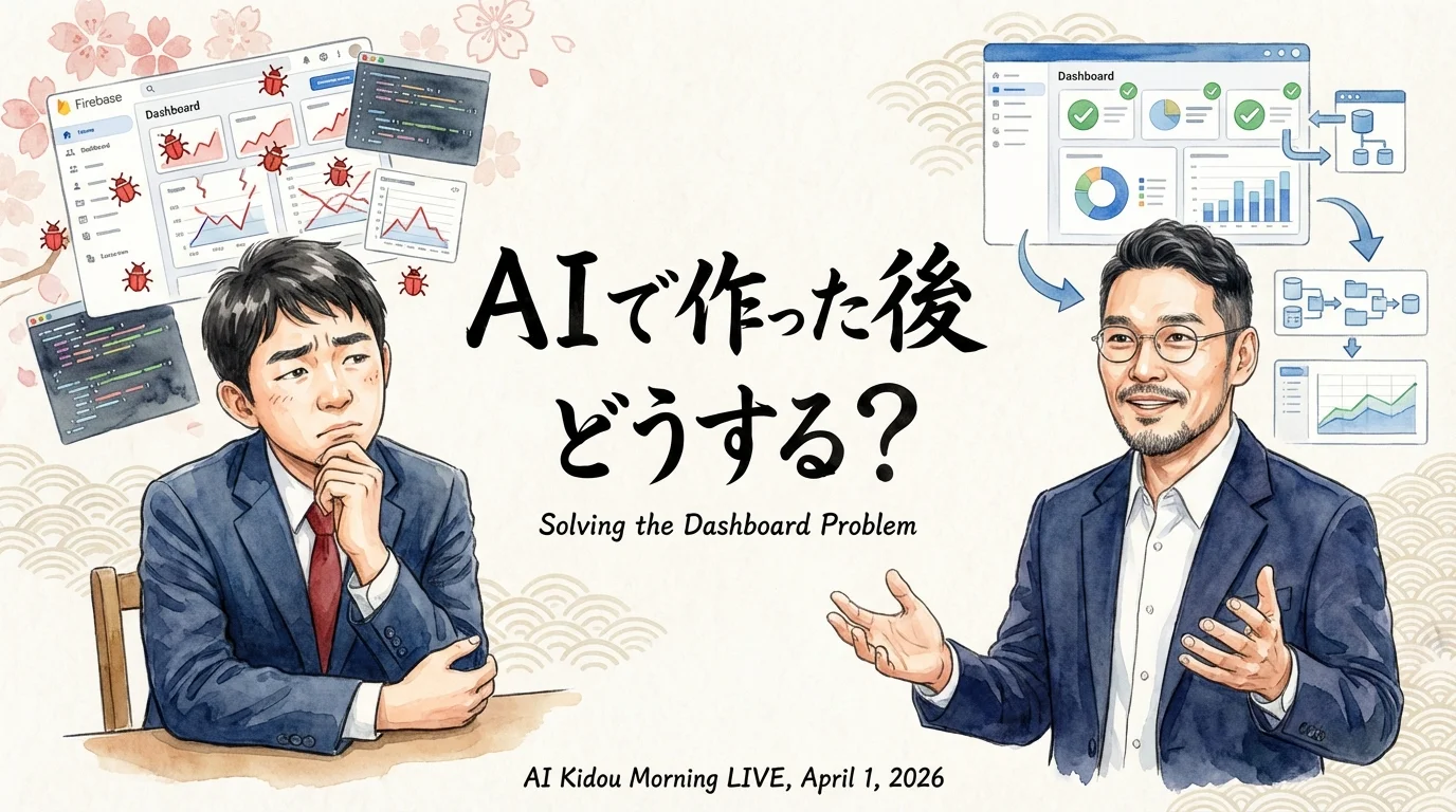 AIで作った後どうする？ダッシュボード問題 全体図グラレコ
