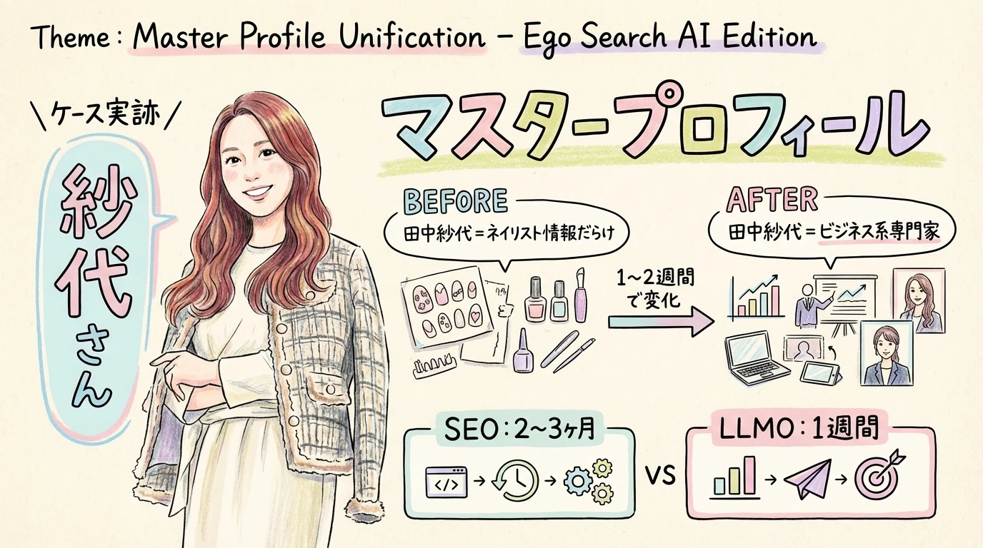 マスタープロフィール統一 エゴサAI版 見出しグラレコ