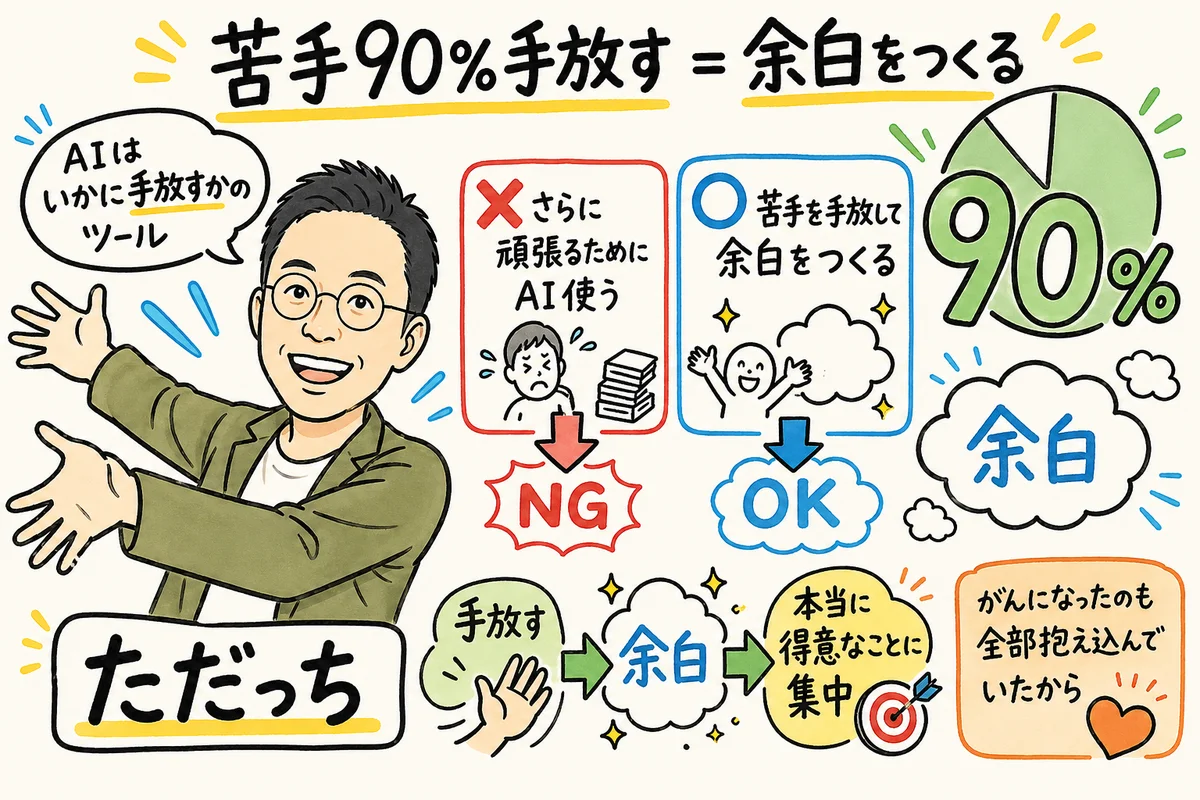 苦手を手放す余白 AIに委ねる