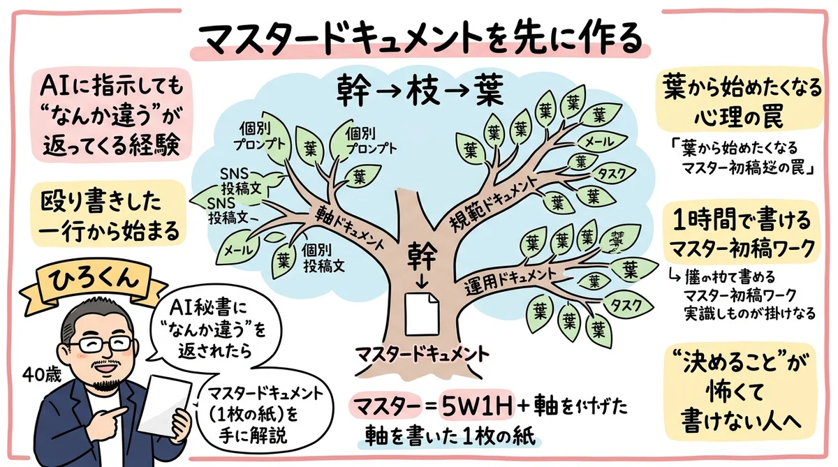 マスタードキュメントを先に作る理由 全体図解