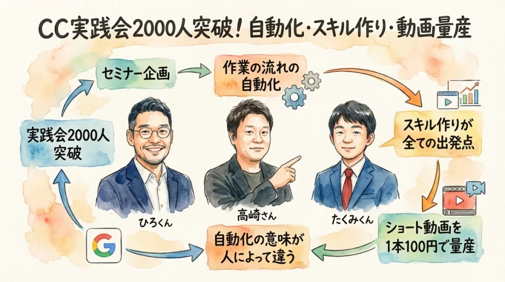 CC実践会2000人突破 全体図解