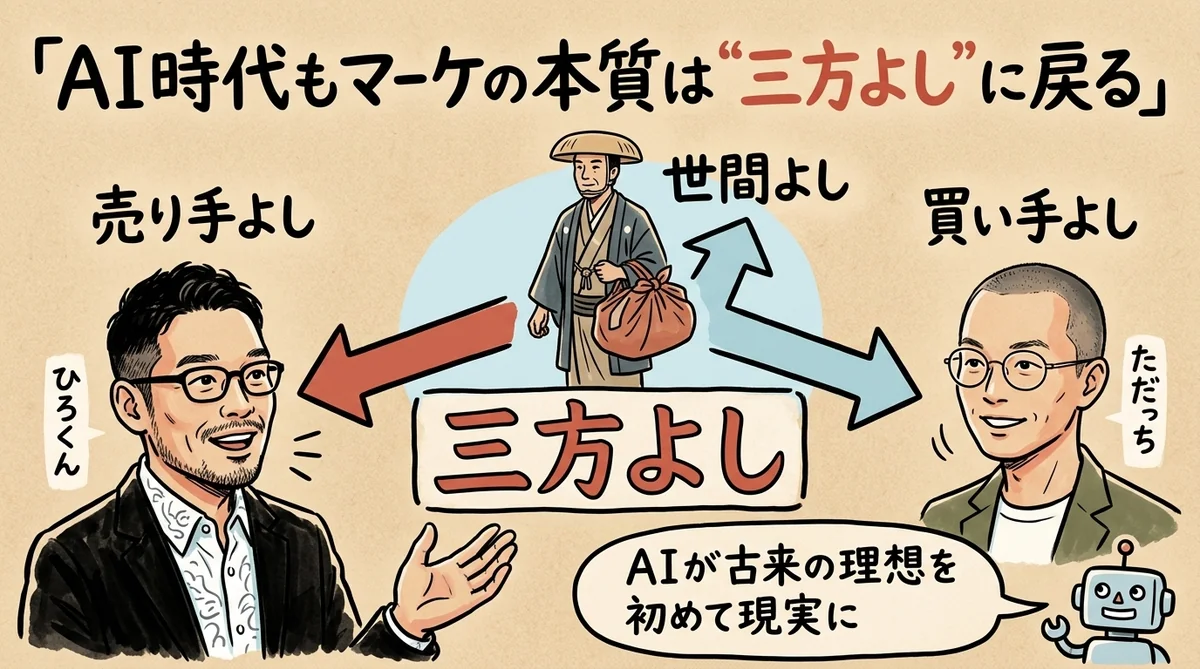 AI時代もマーケの本質は三方よしに戻る──ひろくん×ただっち