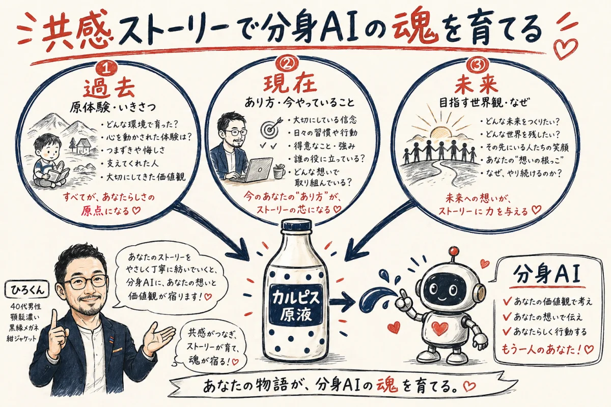 共感ストーリーで分身AIの魂を育てる