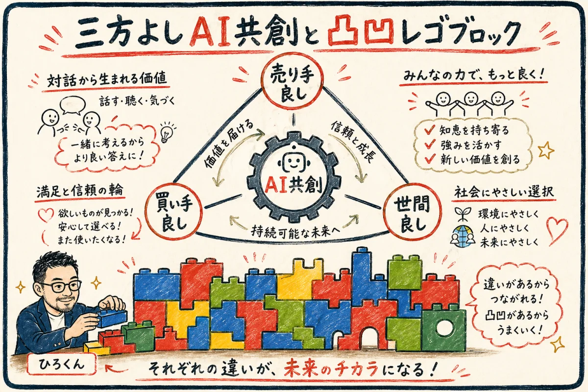 三方よしAI共創と凸凹レゴブロック