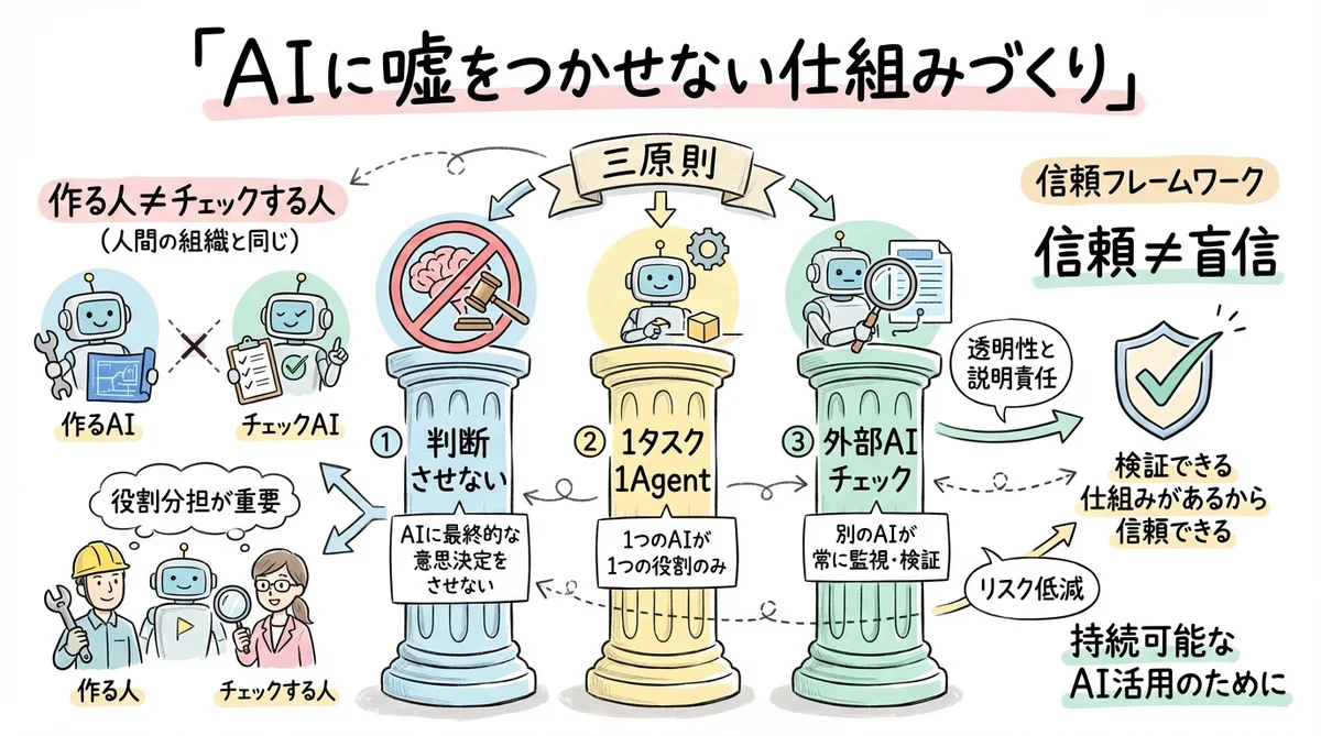 嘘がつけない構造 グラレコ図解