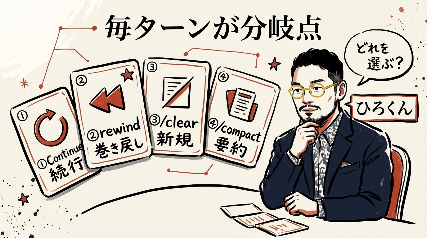 毎ターンが分岐点 5つの選択肢カード