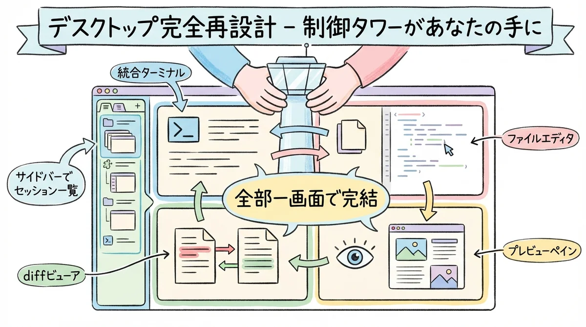 Desktop全面リデザイン グラレコ図解