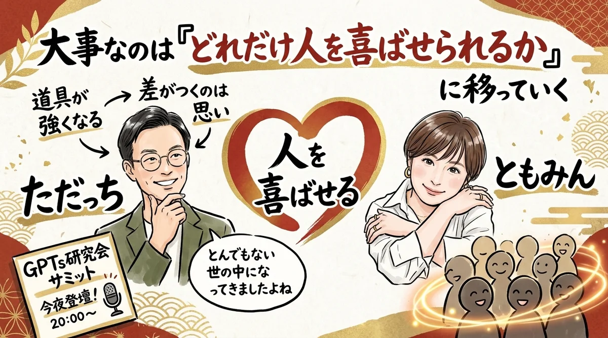 人を喜ばせる方に軸が戻る