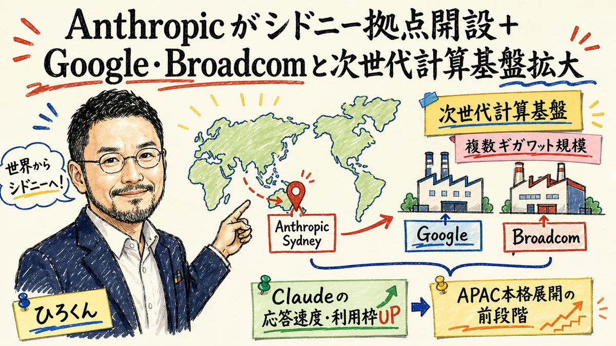 Anthropic Sydney Google Broadcom 計算基盤