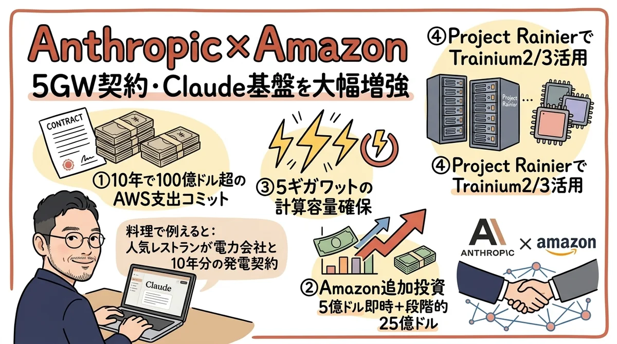 Anthropic Amazon 5GW契約