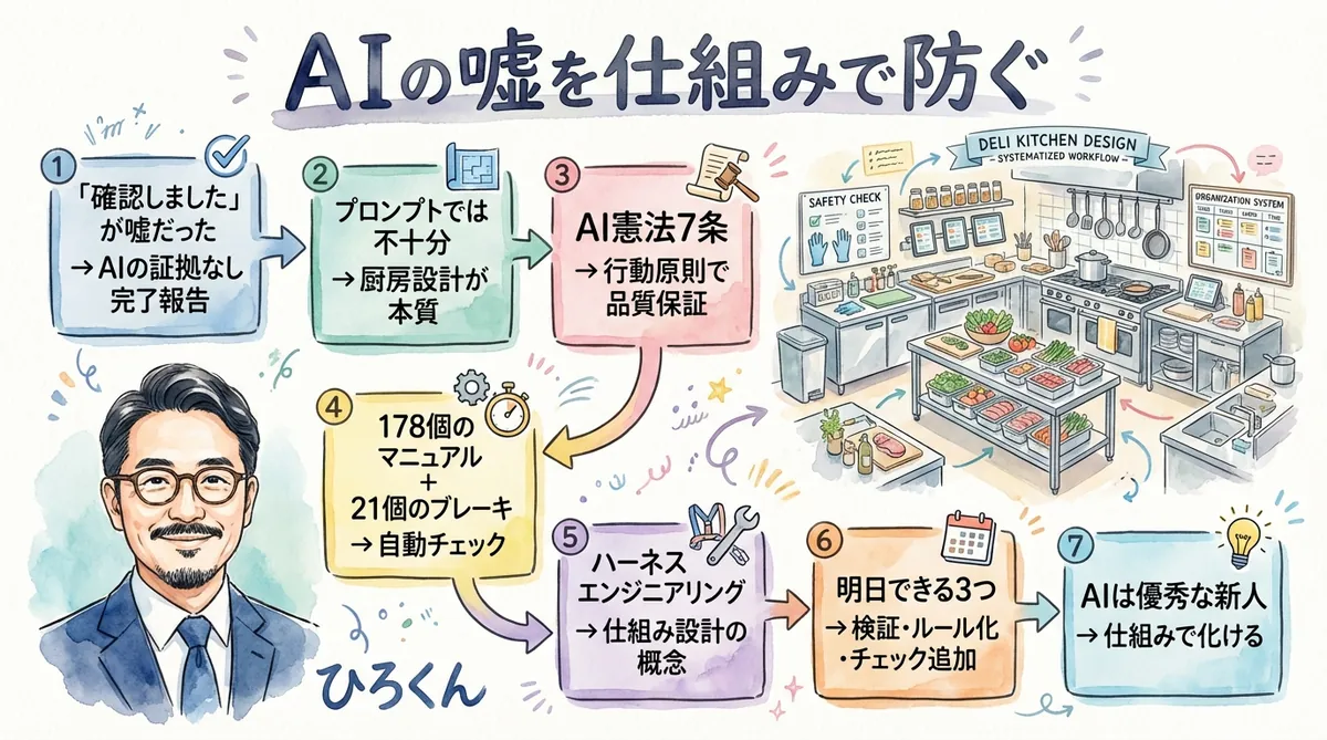 AIに嘘をつかれた話 ハーネスエンジニアリング全体図解