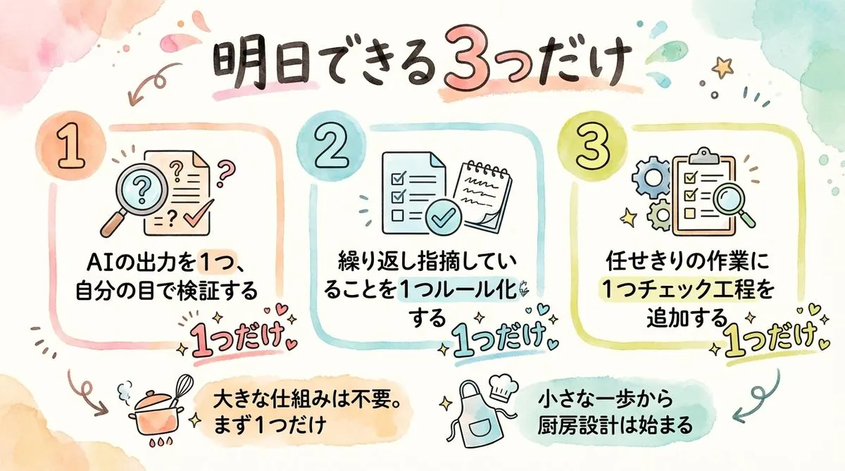 明日できる3つだけ 図解