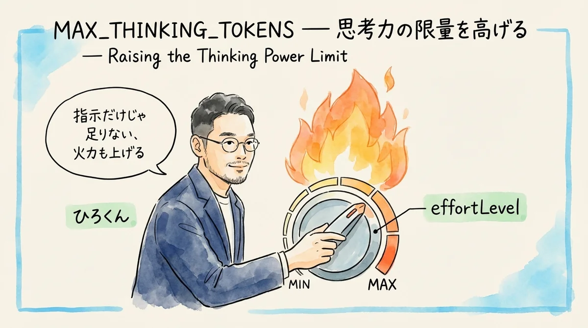【10】MAX_THINKING_TOKENS — AIの思考力の上限を引き上げる