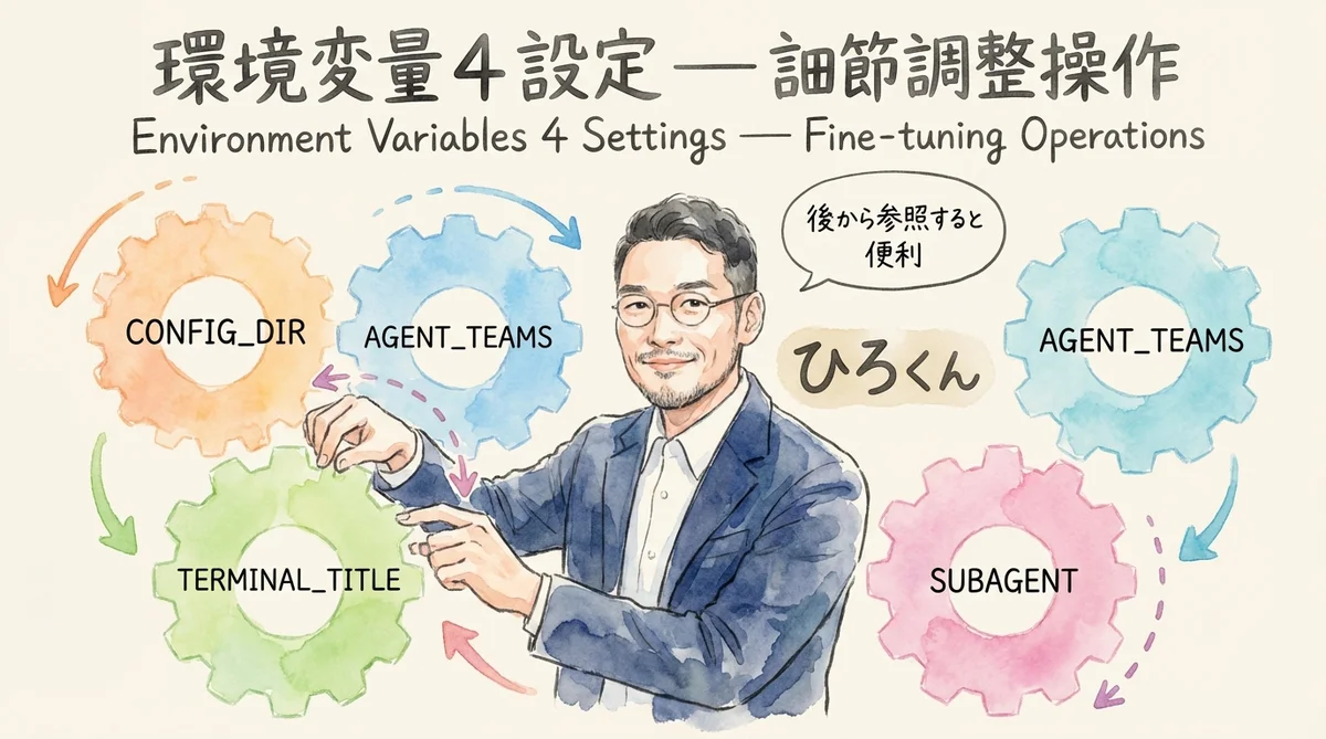 【11】環境変数4つ — 細かい動作を調整する