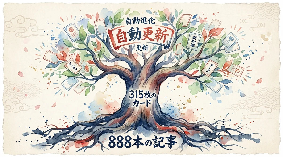 生きたナレッジベース 自動更新で成長する知識の木