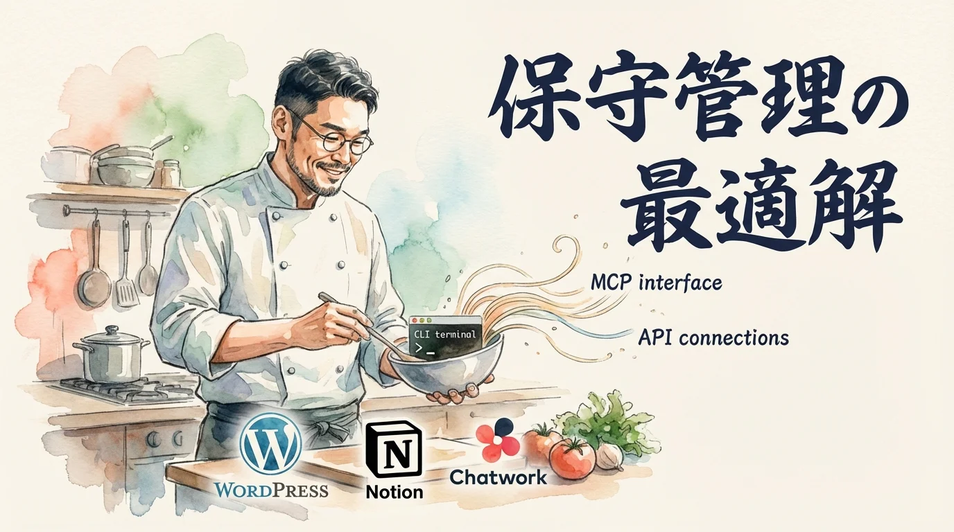 保守管理の最適解