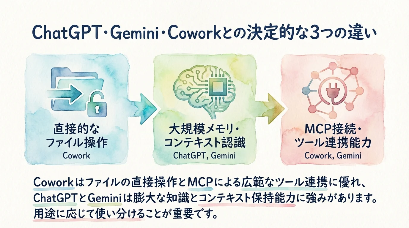 3つの違い比較図解