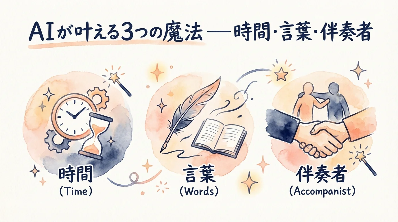 40年アナログのピアノ講師がAI講師になった理由 図解