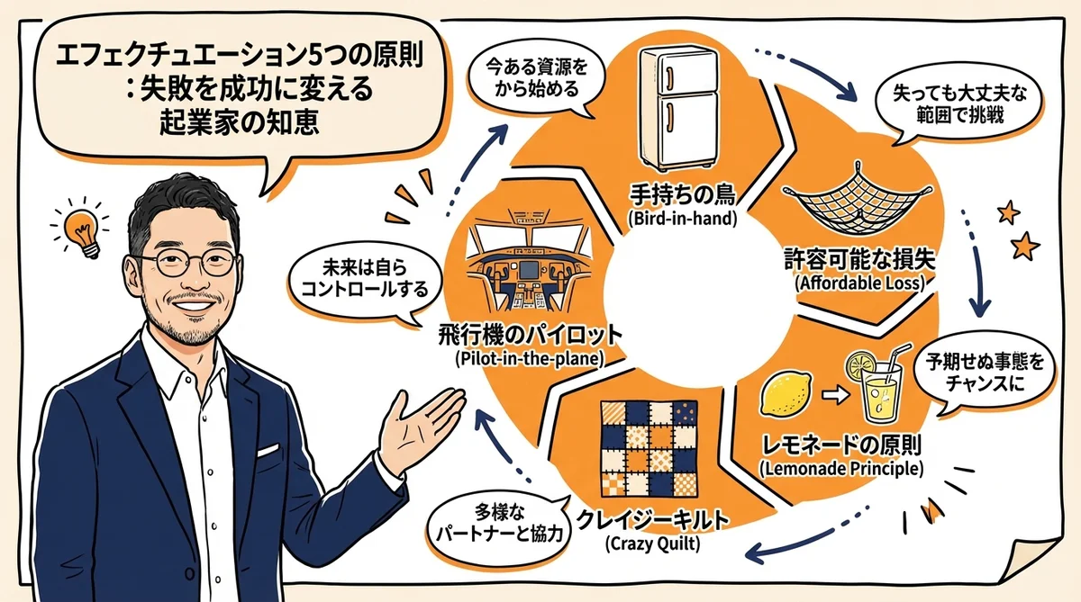 エフェクチュエーション5原則の図解