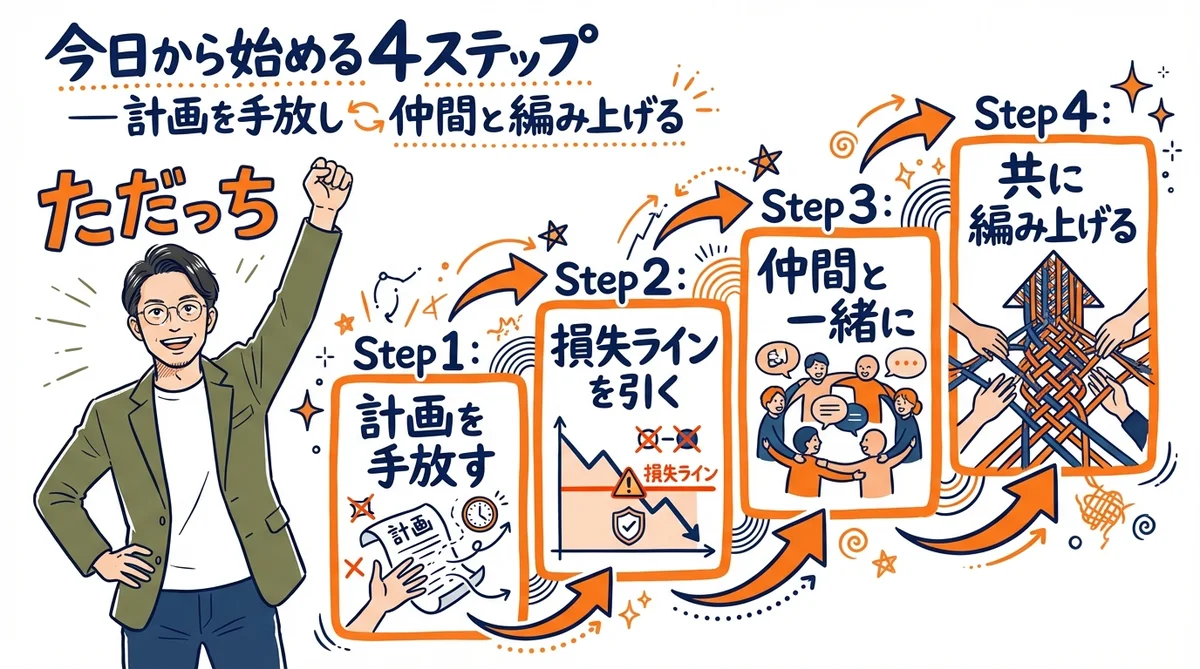 今日からできる4ステップの図解