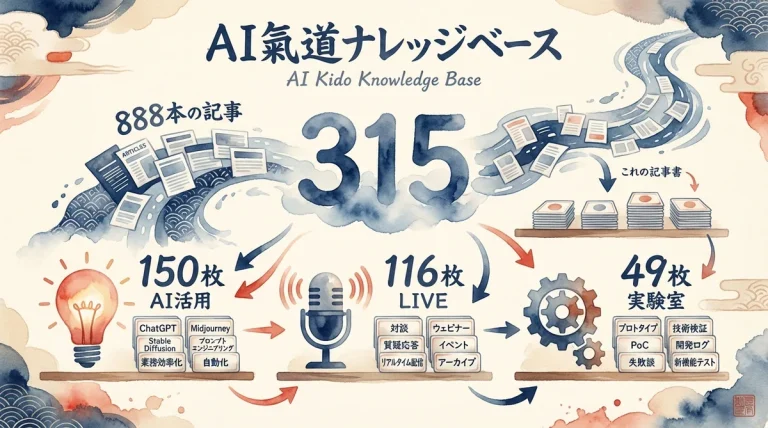 AI氣道ナレッジベース全体概念図 315の実践知