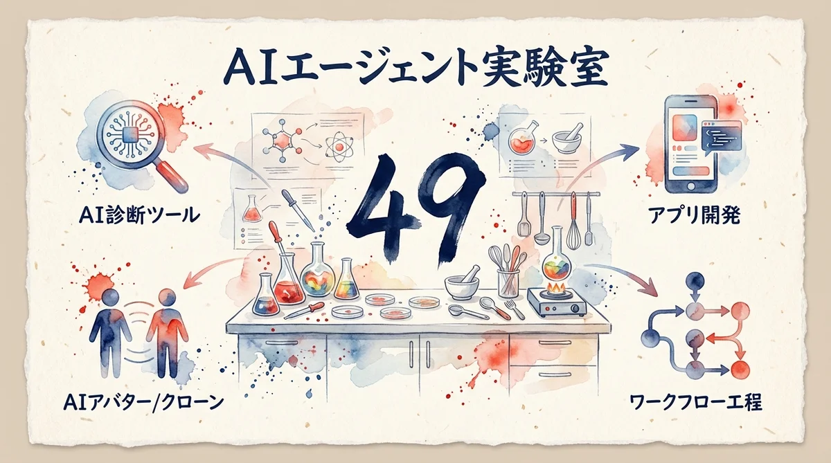 AIエージェント実験室ナレッジベース 49枚 開発ノウハウ