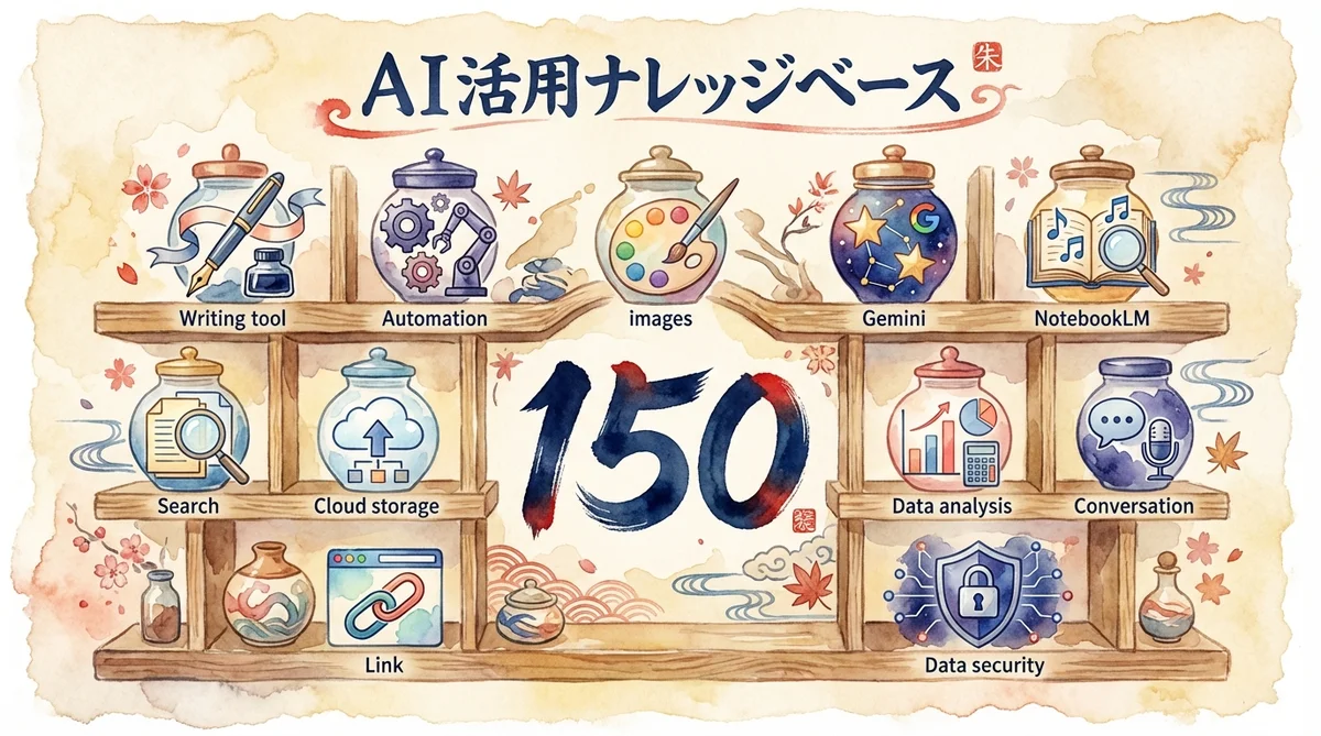 AI活用ナレッジベース 150枚 11テーマの調味料棚