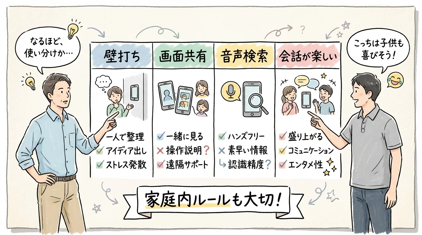 音声AI使い分けまとめ