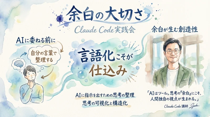 Claude Code実践会と余白の大切さ