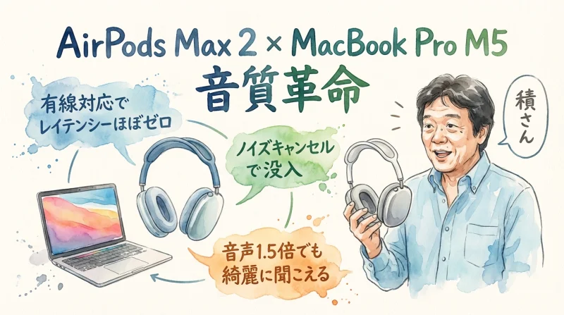 AirPods Max 2とMacBook Pro M5