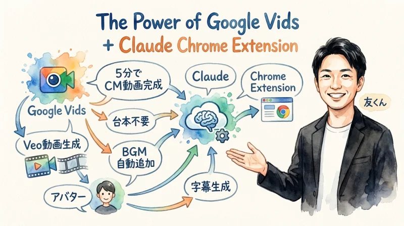 Google VidsとClaude Chrome拡張