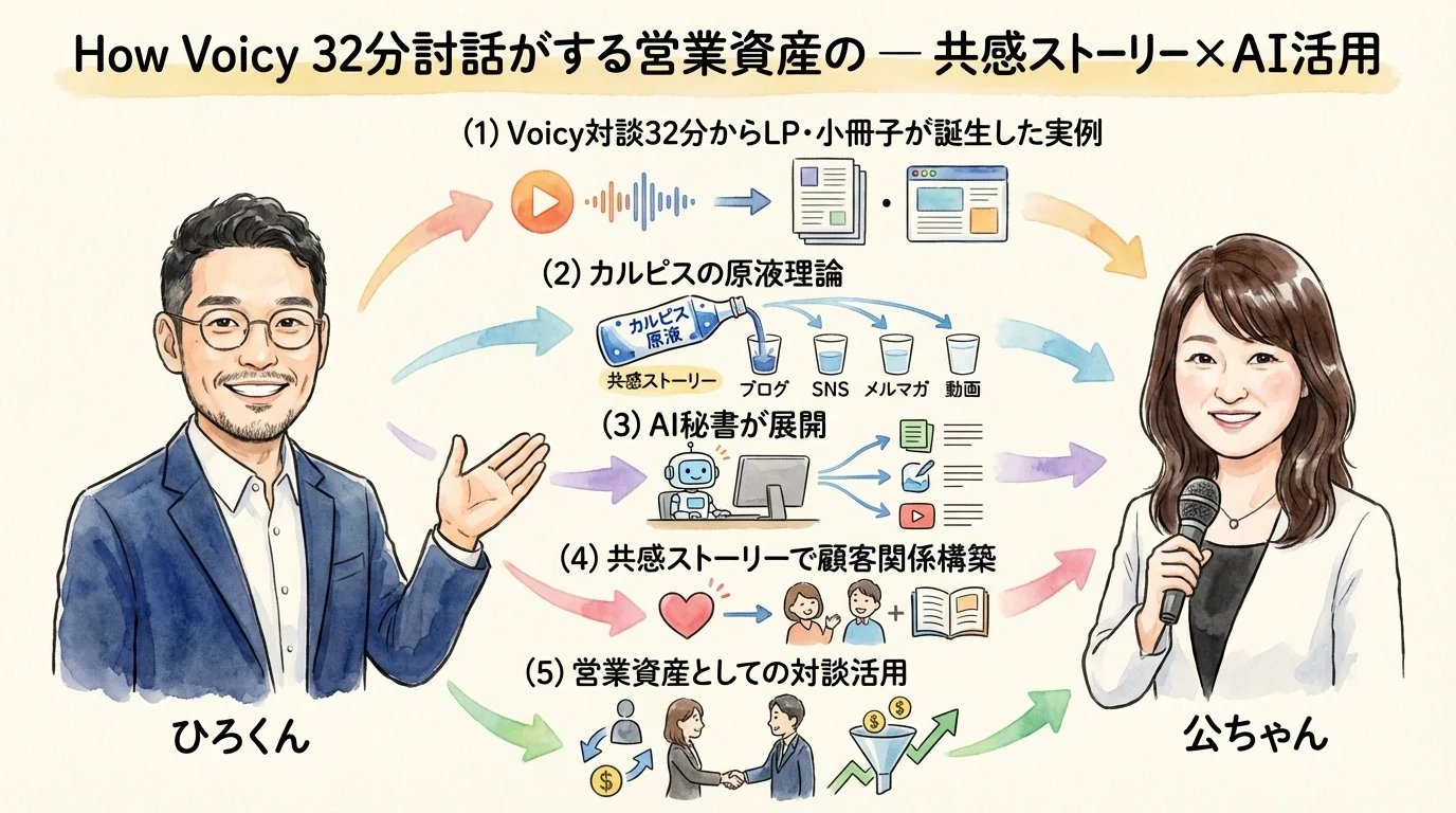 Voicy対談から営業資産が生まれる仕組みと5/8品川リアル会——AI氣道LIVE 2026年4月7日