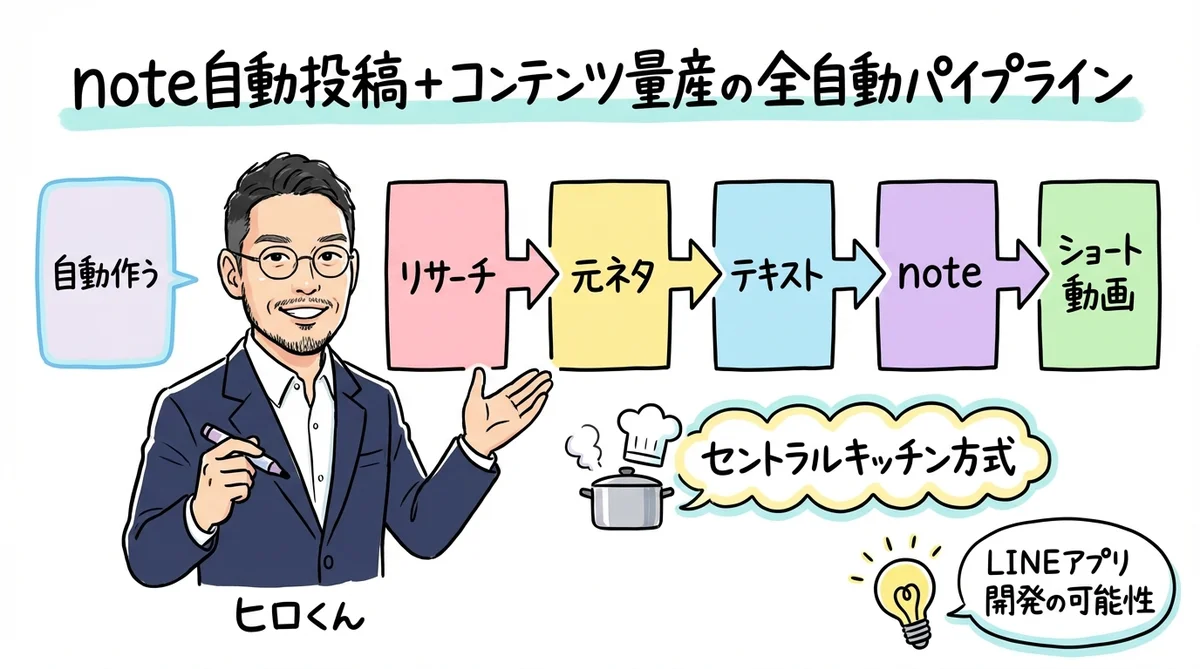 note自動投稿 グラレコ図解