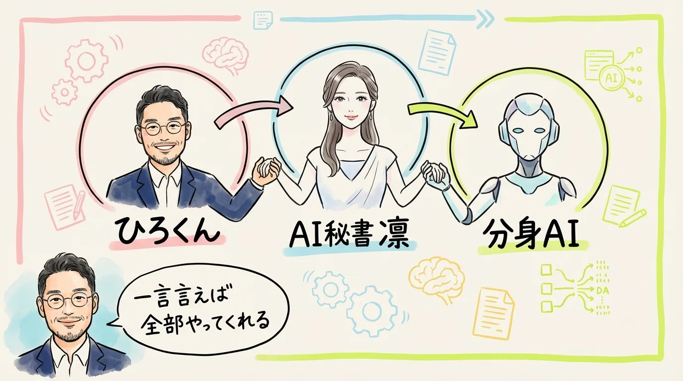 AI秘書チームの3人体制