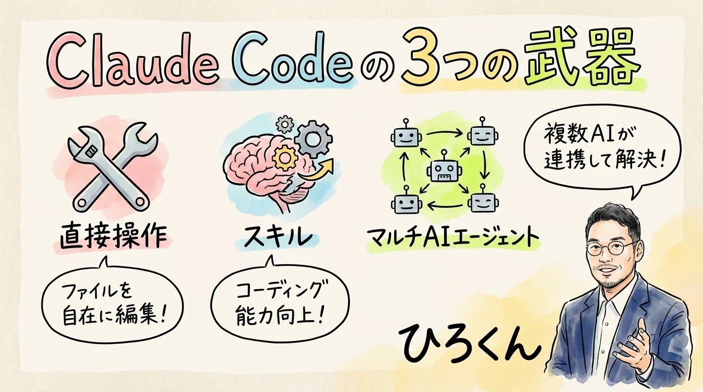 Claude Codeの3つの武器