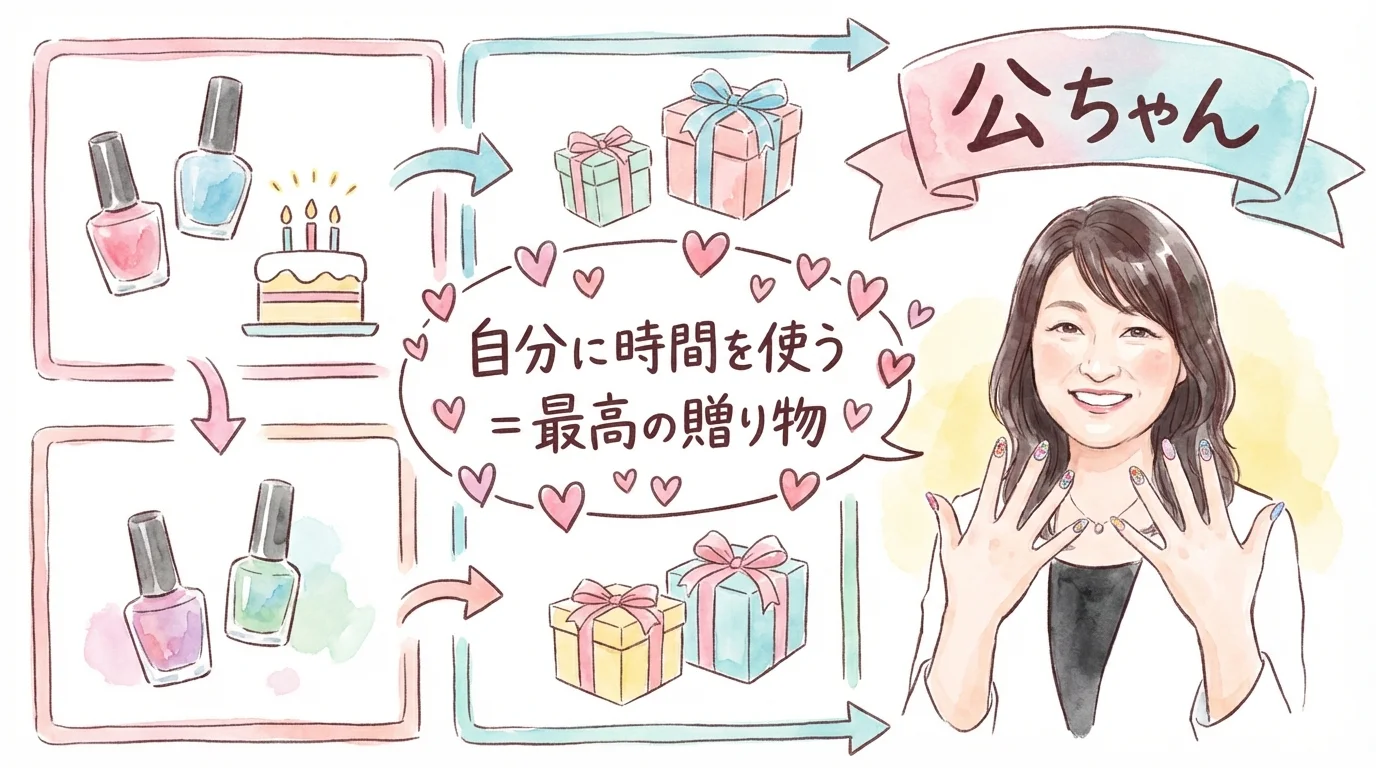 公ちゃん誕生日 自分に時間を使う