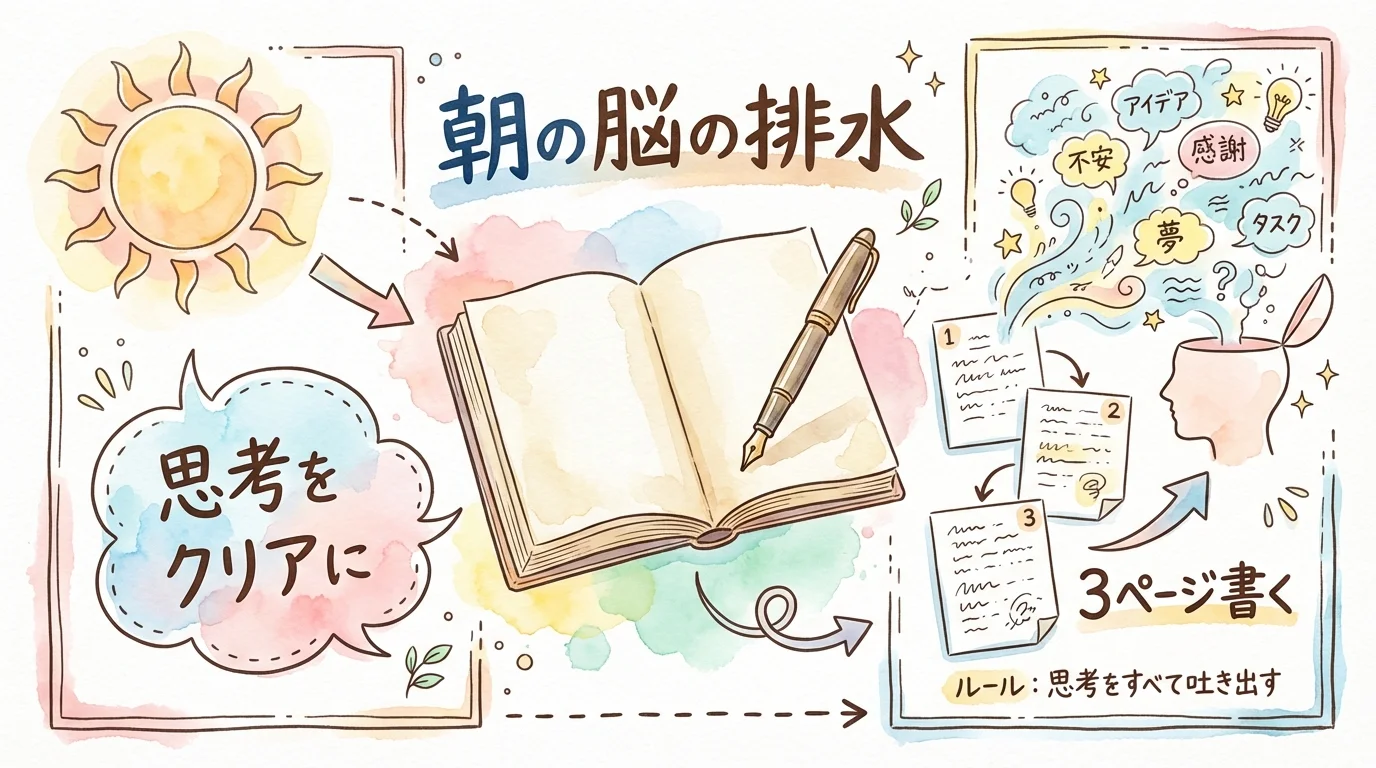 モーニングページ 脳の排水