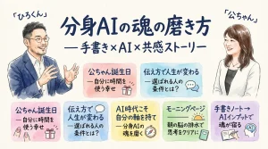 分身AIの魂の磨き方 全体像グラレコ