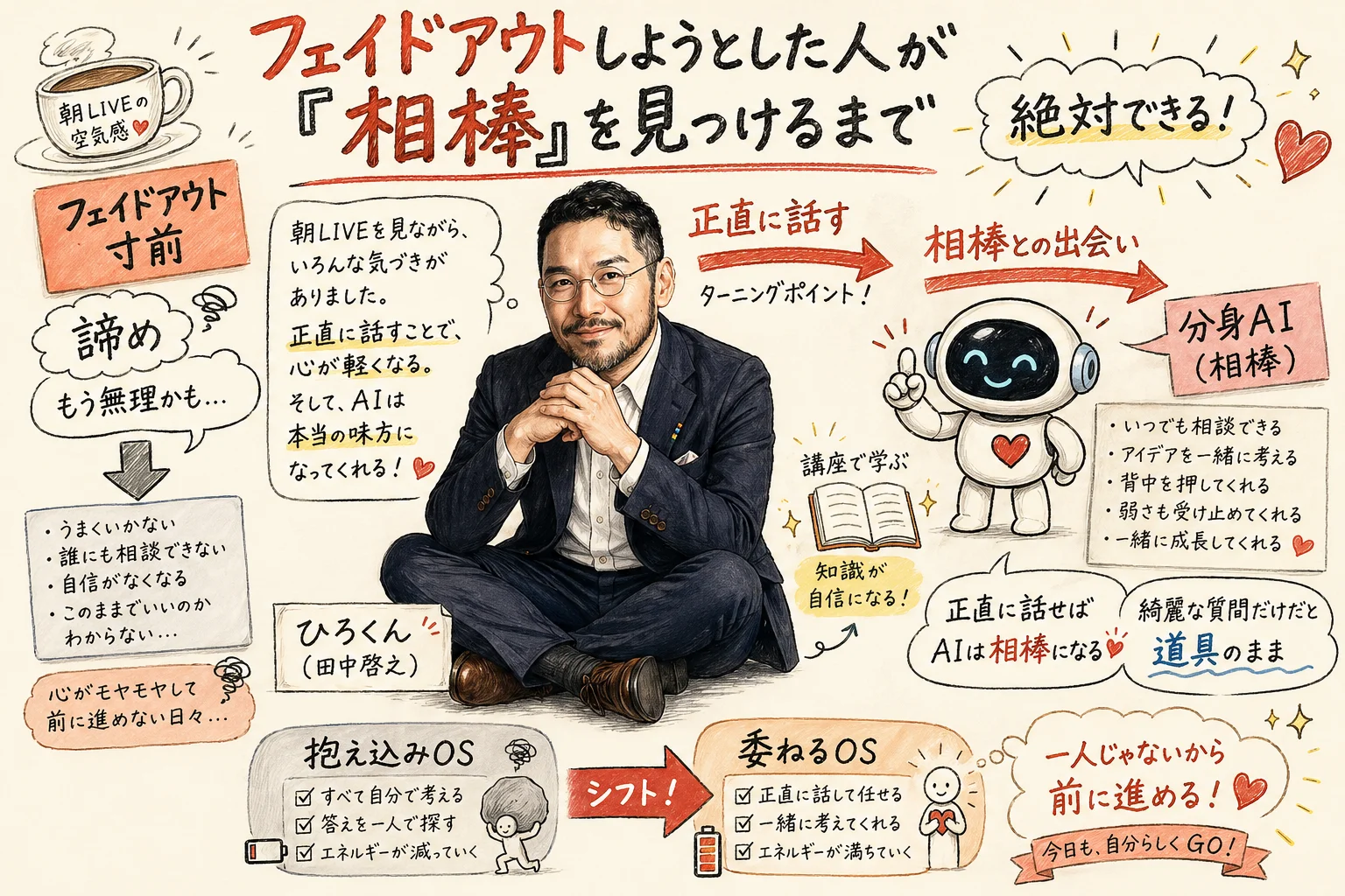 フェイドアウトしようとした人が「相棒」を見つけるまで コラム図解