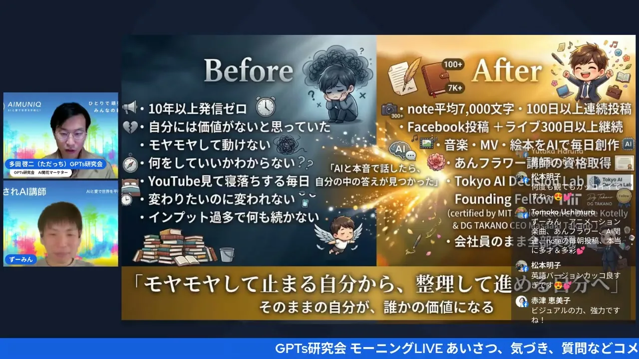 スライド Before/After 自己紹介